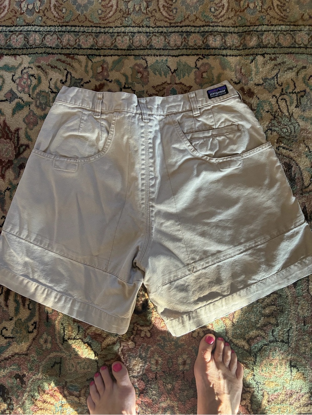 Patagonia Men's Beige Flat-Front Walk Shorts - Picture 3 of 4